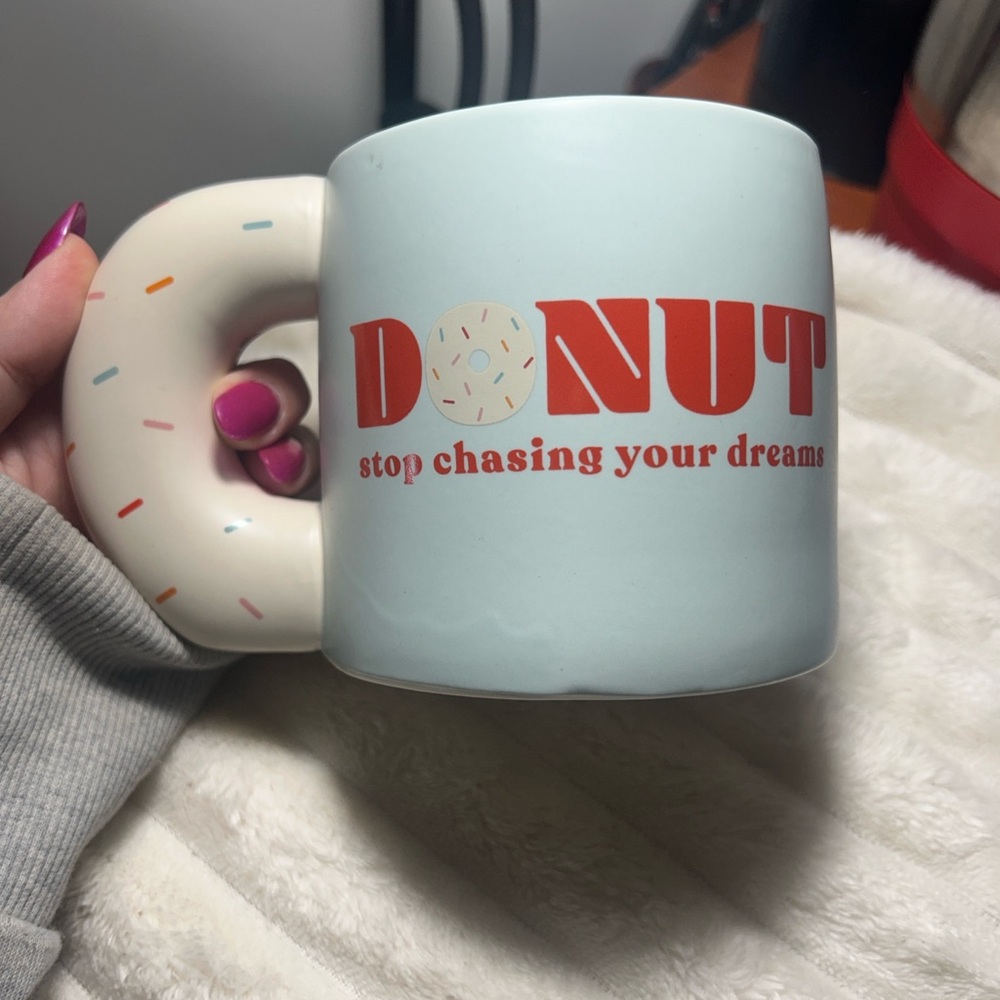 Donut-Themed Mug with Sprinkles Handle